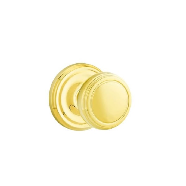 Emtek Emtek 8200NWUS3 Norwich Knob Privacy With Regular Rose for 1-1/4" to 2" Door Lifetime Brass Finish 8200NWUS3 - main